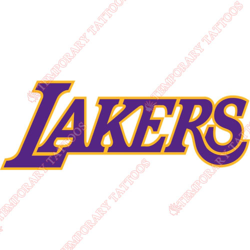 Los Angeles Lakers Customize Temporary Tattoos Stickers NO.1049